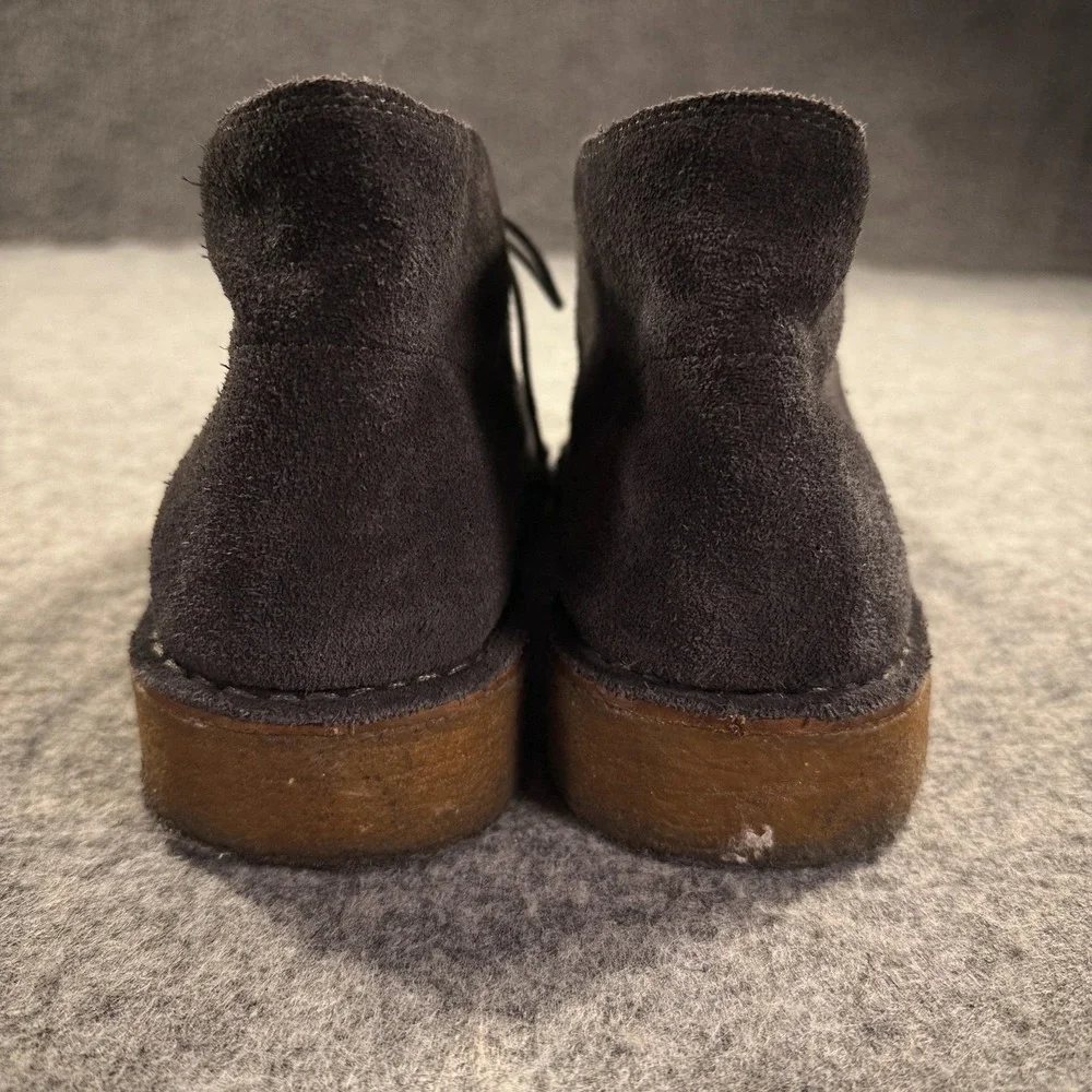 Polo Ralph Lauren Chukka Boots Mens 10.5D Gray Suede Crepe Sole Lace Up Casual‎